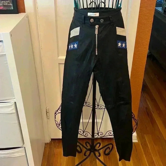 Anine Bing Leather Pants-Sz S - Picture 1 of 10